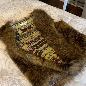 Faux fur vest